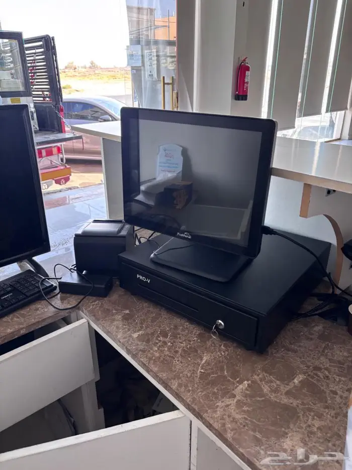 جهاز كاشير للمحاسبة استعمال نظيف شاريه جديد مع برنامج محاسبي 0