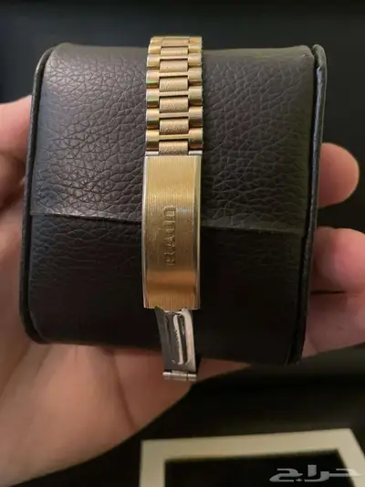 ساعه رادو الأصليه قديمه مستعمله لها تقريبا 40 سنه مطلي ذهب index