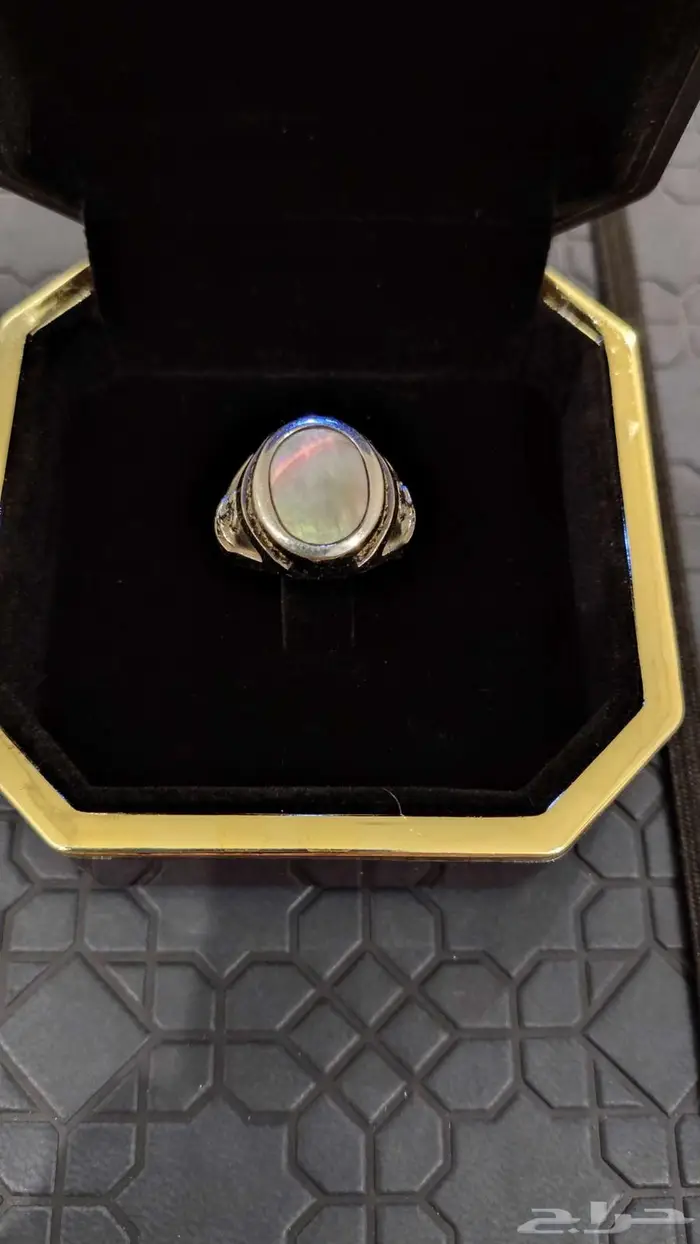 خاتم الماس مع صدف سيفين و نخله 3