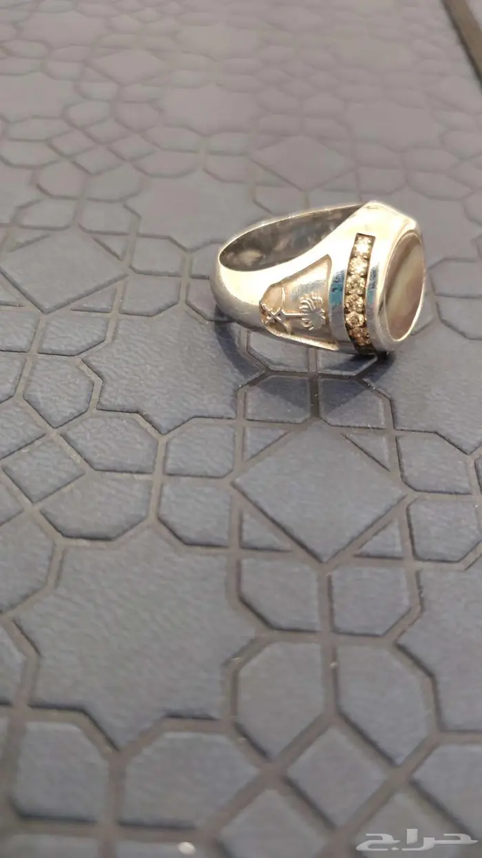 خاتم الماس مع صدف سيفين و نخله 4
