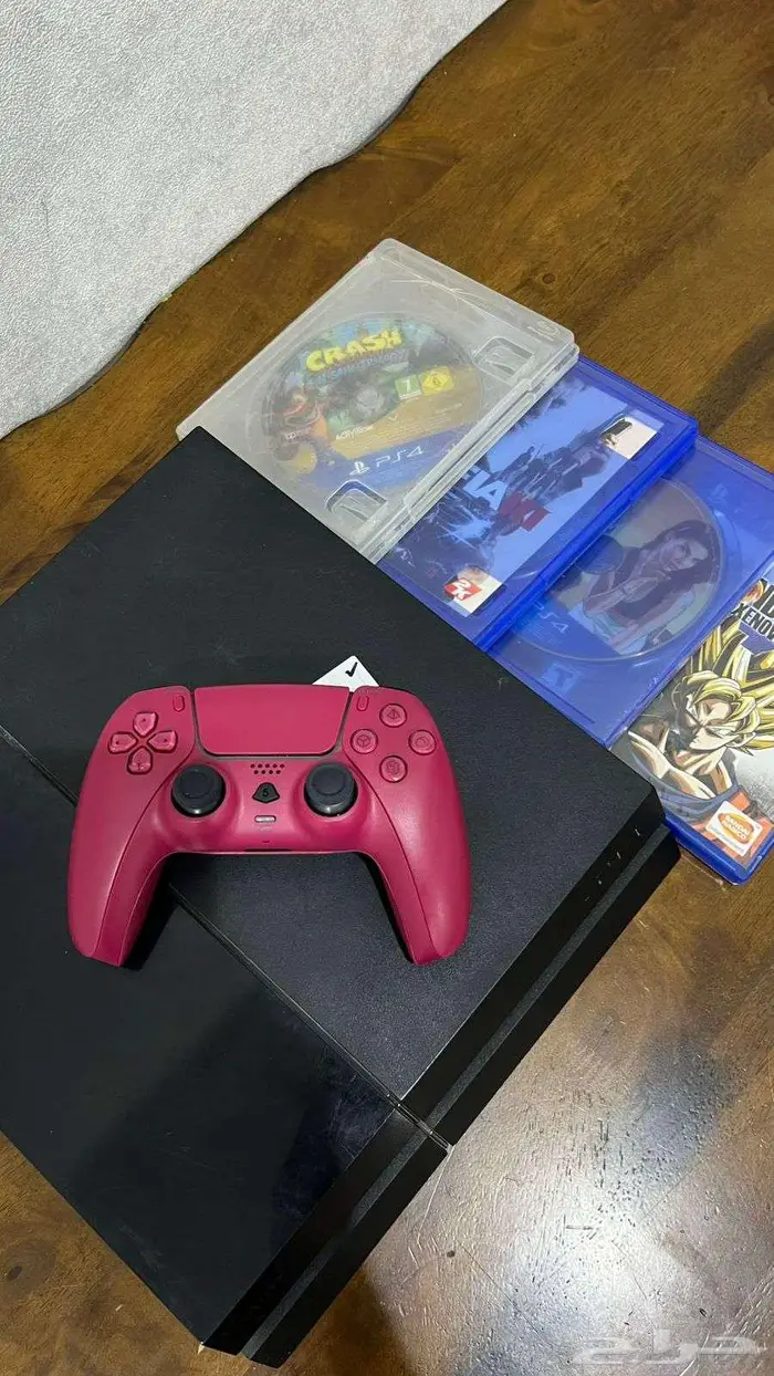 جهاز سوني 4 مع عدة اشرطة مع شاشة 32 كلاس برو 1