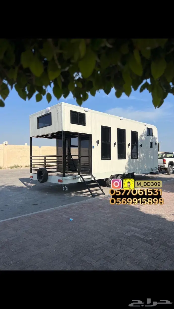 للبيع كرفان طابقين جديد 0