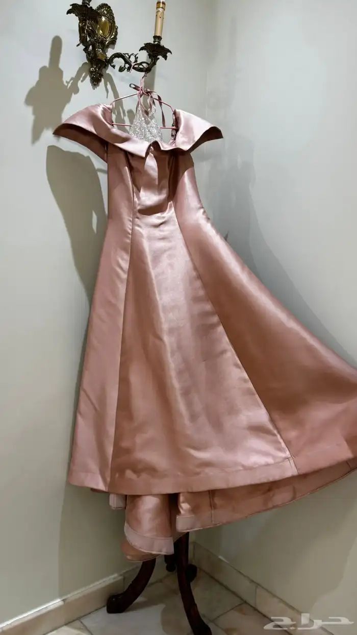 فستان وردي سهرة 5