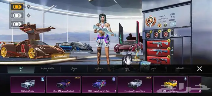 حساب ببجي الأحساء 58