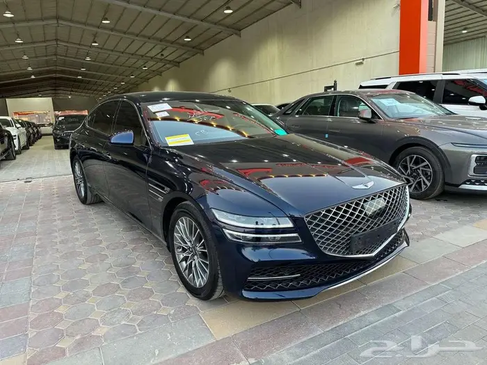 جينسس 2021 مستورد بنزين لون كحلي مميز شاشة بصمه 0