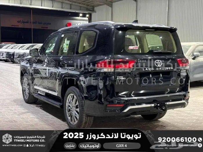 تويوتا لاندكروزر جكسار رقم 4 أسود بنزين 2025 سعودي اقل سعر 25