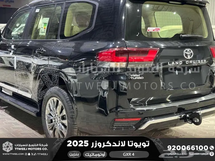 تويوتا لاندكروزر جكسار رقم 4 أسود بنزين 2025 سعودي اقل سعر 21