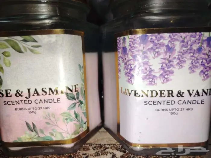 شموع فواحة برائحة لافندر وروز 0