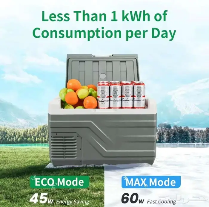 ثلاجة 25 لتر من شركة alpicool كمبرسر كهرب 12 220 فرلت6 0