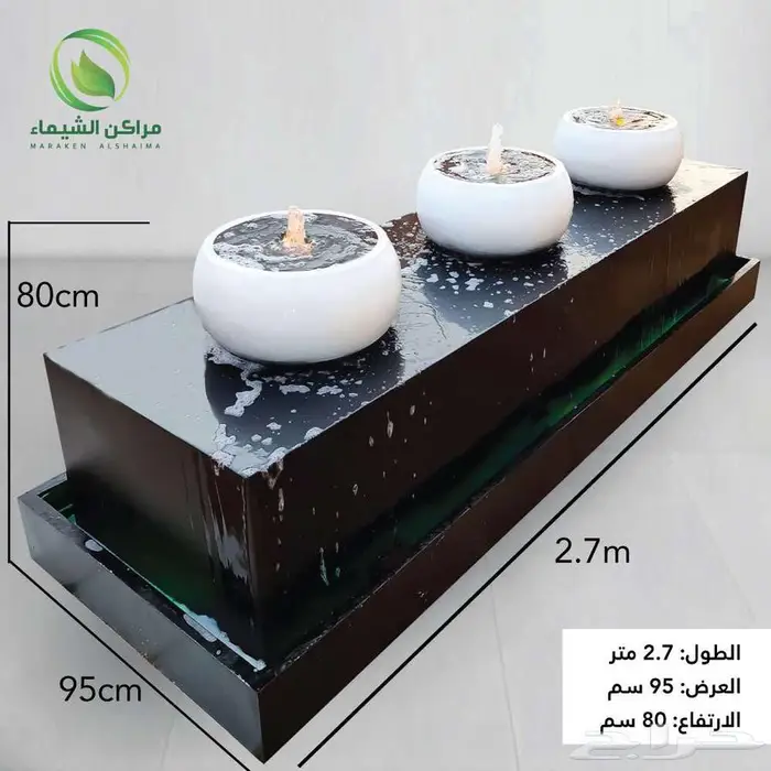 نوافير وشلالات جاهزة تنسيق حدائق الحوش والسطح بسعر المصنع 16