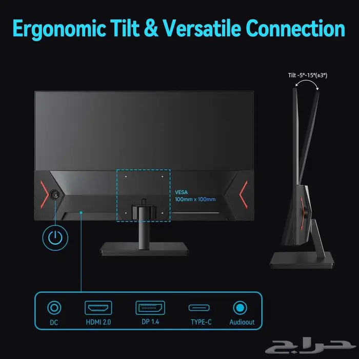 شاشة قيمنق 2k 180hz 27inch (جديدة بكرتونها). 1