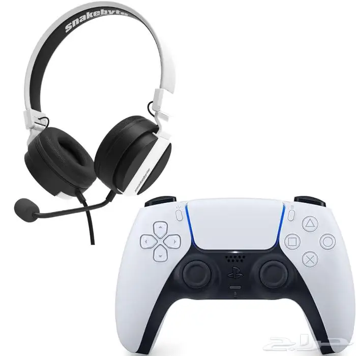 باقة الجيمرز 4 سماعة سنيك بايت يد تحكم بلايستيشن 5 الاصلية 0