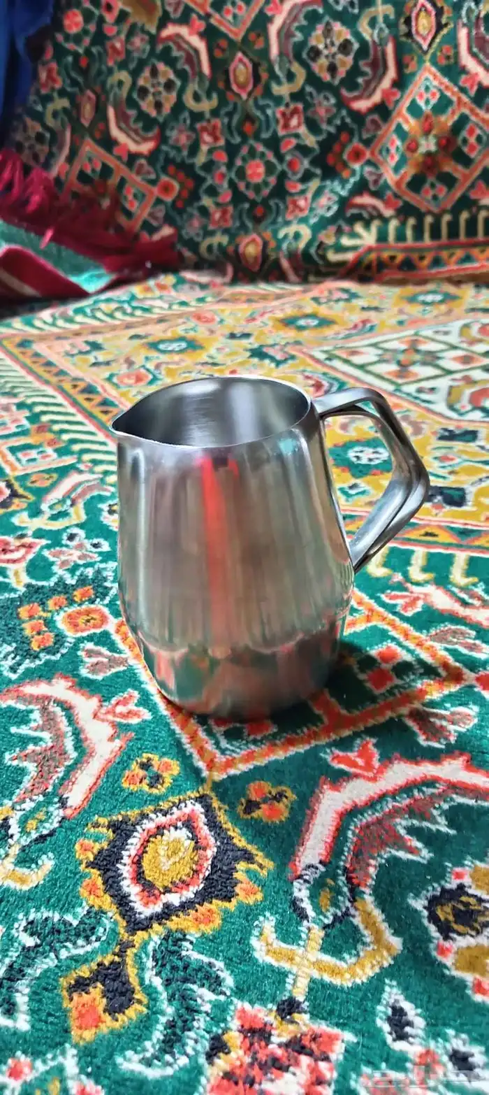 دله كوريه وملقمه اسبانيا ابريق تبخير حليب كوري صغير 13