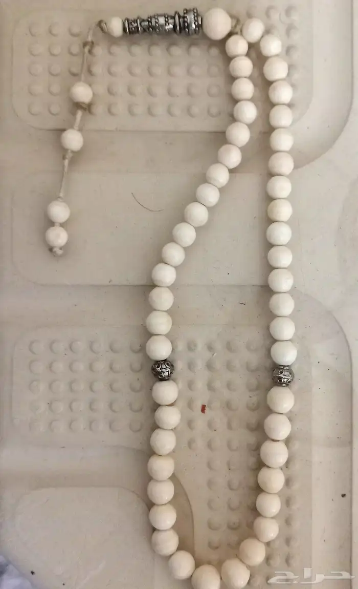 سبحه ناب فيلي طبيعي 47 حبه والماذنه حقها فضه 1