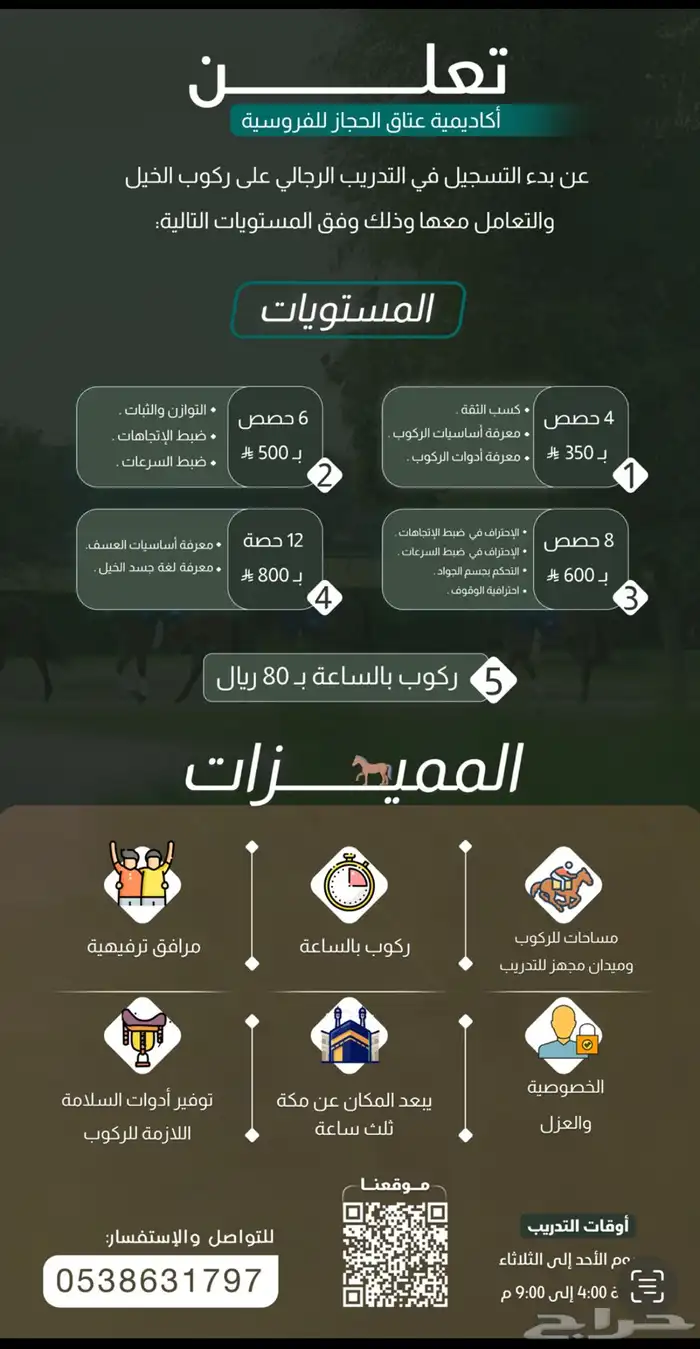 التدريب على ركوب الخيل 0