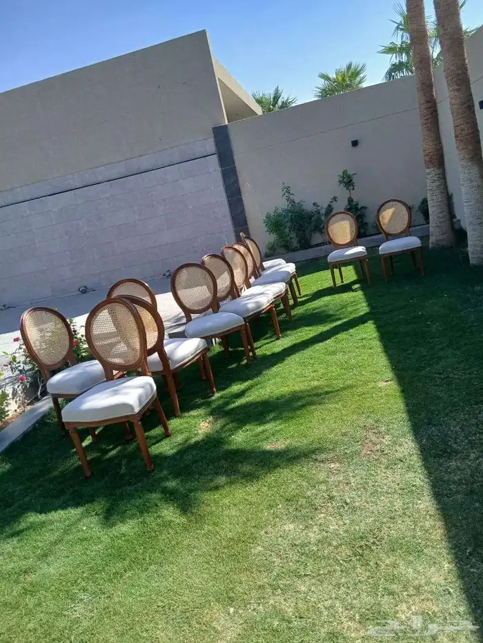 تأجير كراسي ملاكي كراسي شفاف وكنب طاولات دفايات جلسات 7