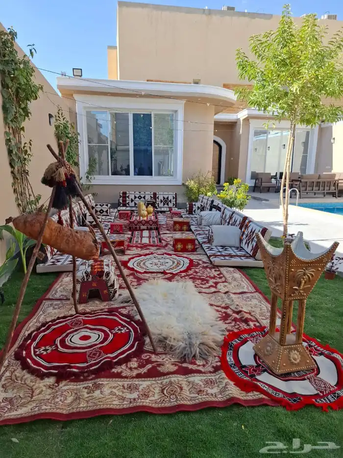 تاجير جلسات شعبيه كراسي شفاش كراسي طعام دفايات كنب 8