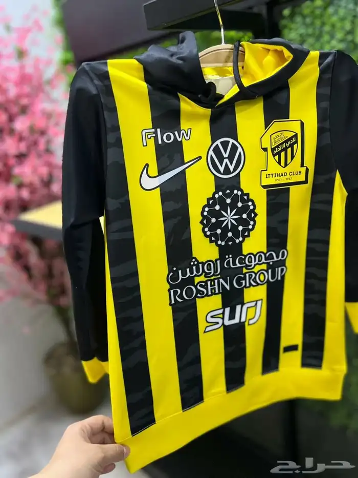 ملابس نادي الاتحاد السعودي خامه ممتازه متوفر طباعه اسماء 3