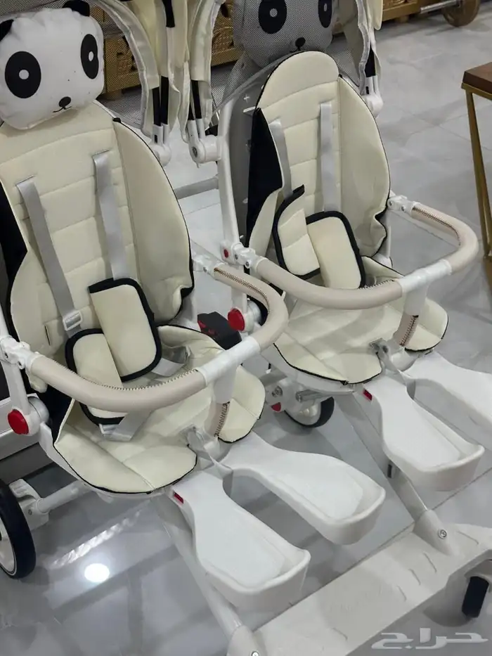 عربة أطفال توأم جديدة غير مستخدمه 2