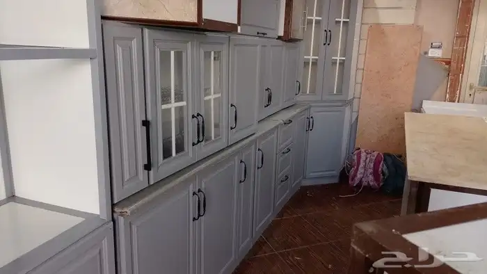 دولاب مطبخ صاج مجدد سته متر اسعار مناسبه 4