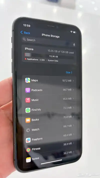 ايفون 11 اسود - 128GB - لم يتم تغيير الشاشة index