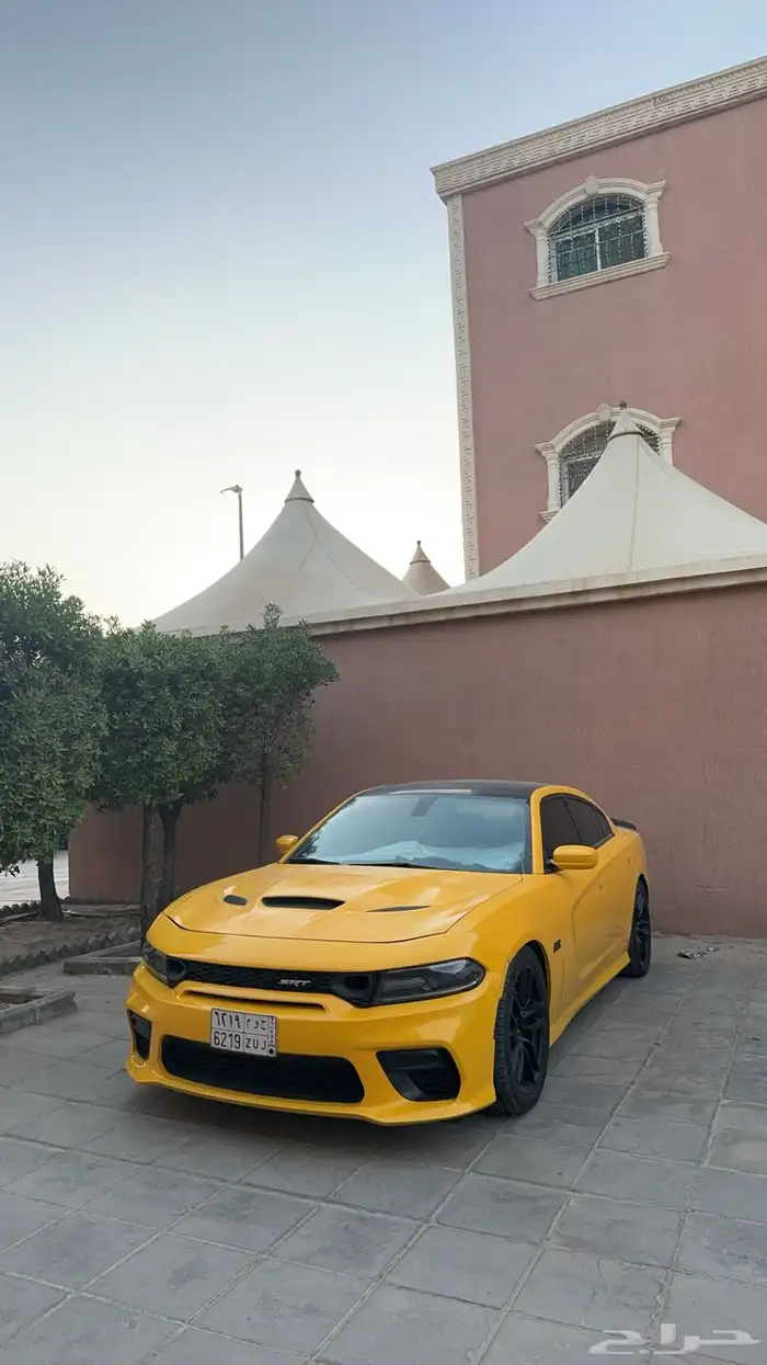 دودج تشارجر 2016 فل كامل اصفر لؤلؤي 2