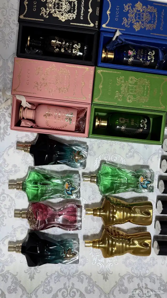 عطور اصليه ماركات بكراتين وبعضها بدون كراتين بربع القيمه 5