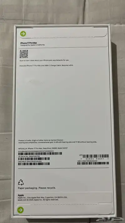 ايفون 17 برو ماكس كحلي index