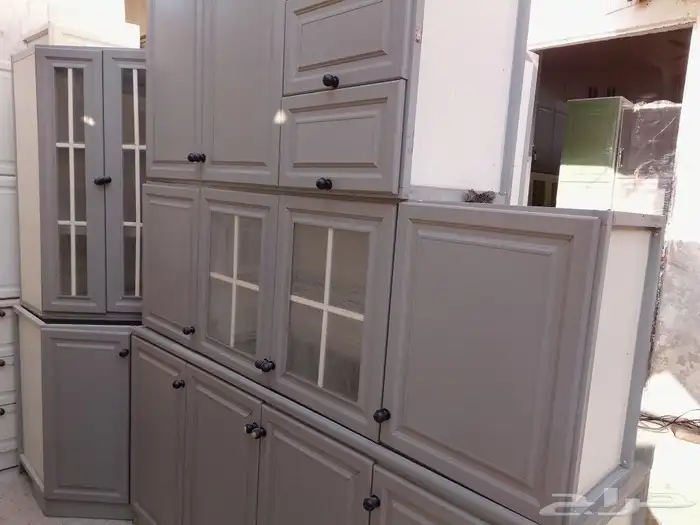 دولاب مطبخ صاج مجدد سته متر اسعار مناسبه 2