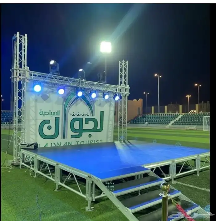 افتتاح محلات تجارية ستتيج اوقواس بالونات اقواس راقصه اضاءة ل 4