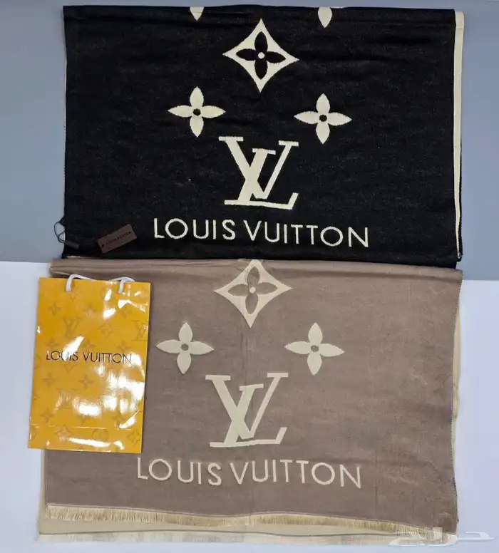 شالات ماستر كواليتي شنيل  بربري  لويس فيتون  فندي  هرمز 25