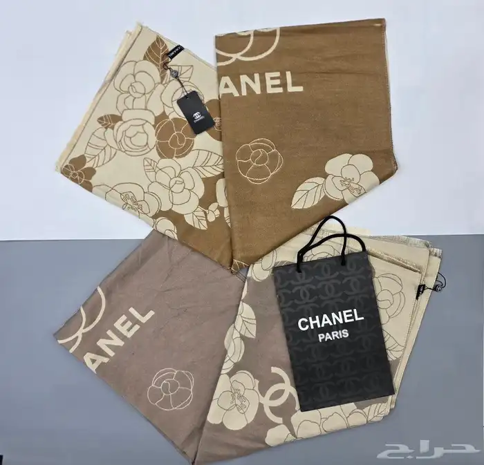 شالات ماستر كواليتي شنيل  بربري  لويس فيتون  فندي  هرمز 12