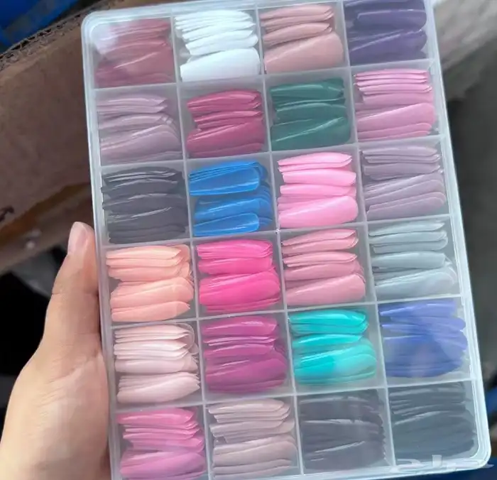 500 Pieces Nail Art Tips Package Artificial Nails Polish 0