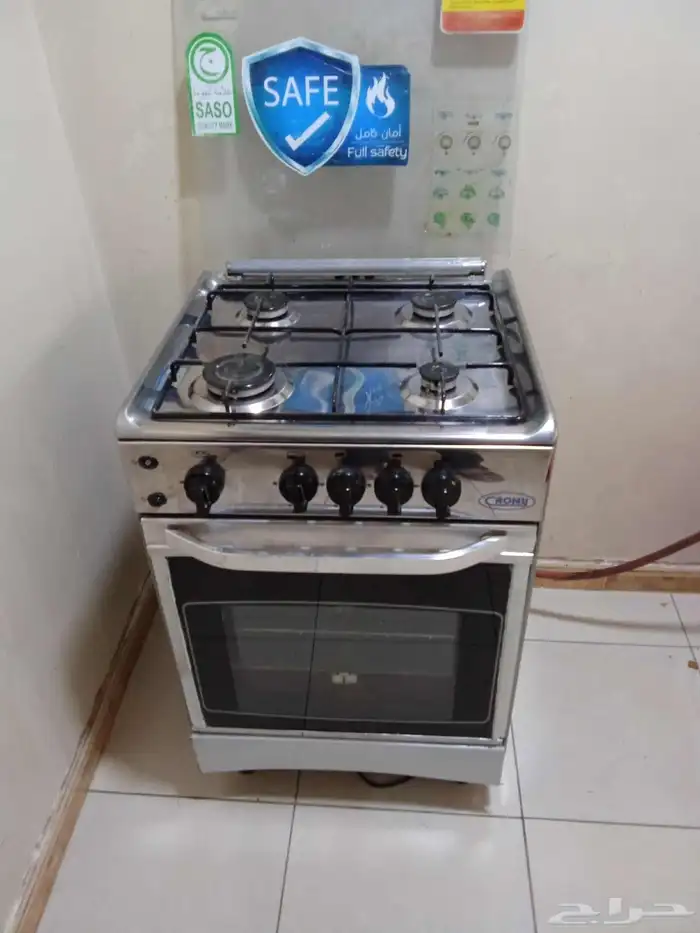 فرن غاز غسالة نظيفه شبه جديده 1