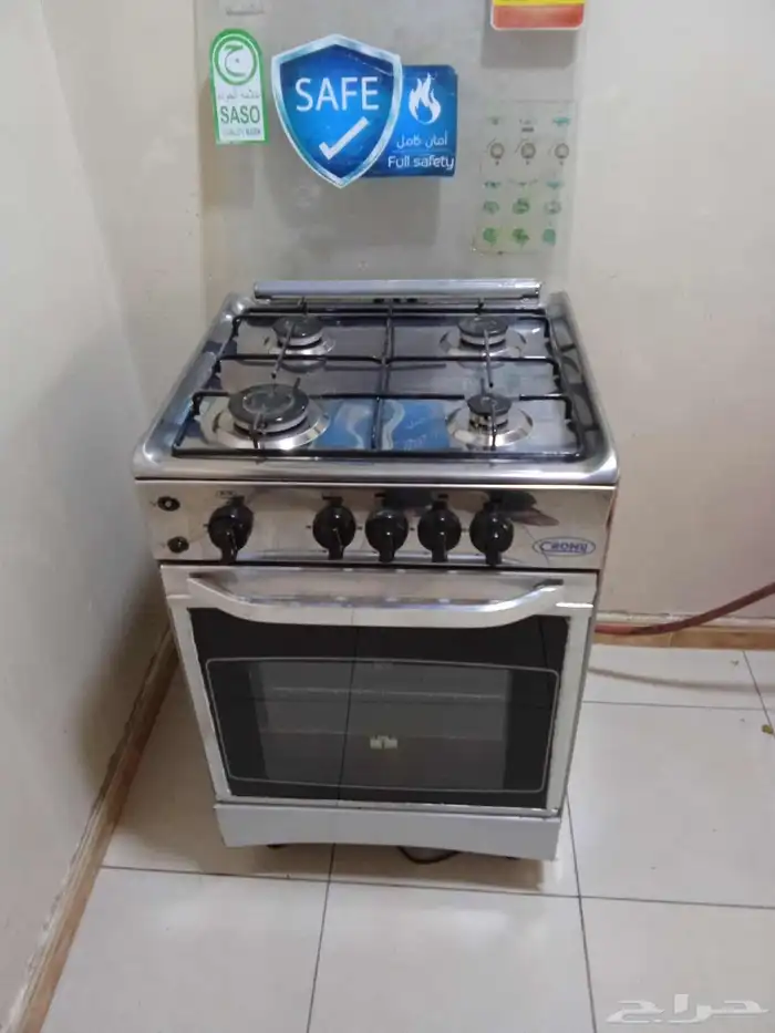 فرن غاز غسالة نظيفه شبه جديده 0