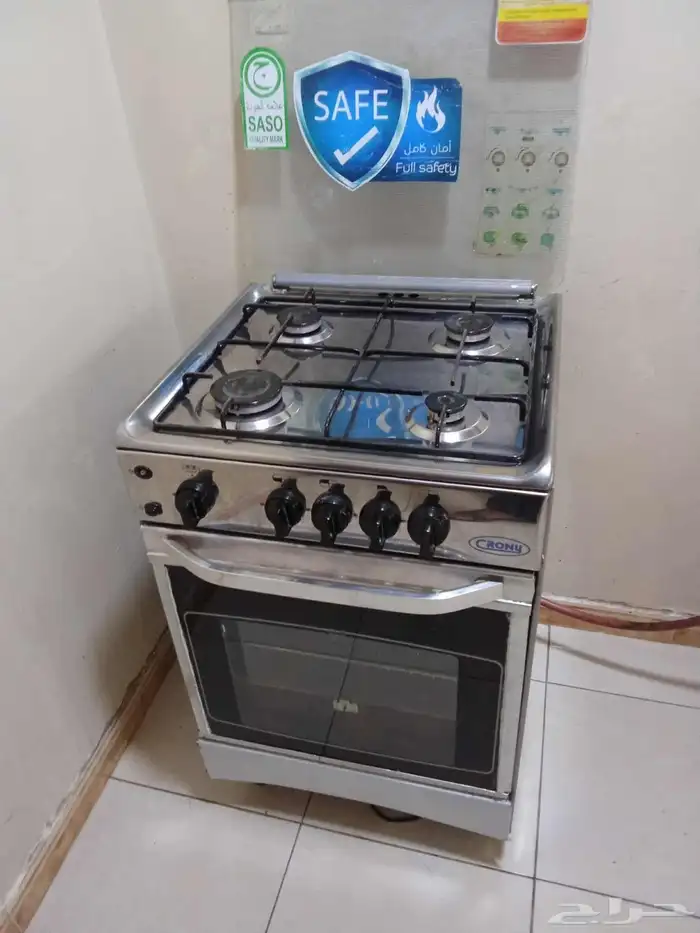 فرن غاز 4عيون غسالة اتوماتيك شبه جديد 2