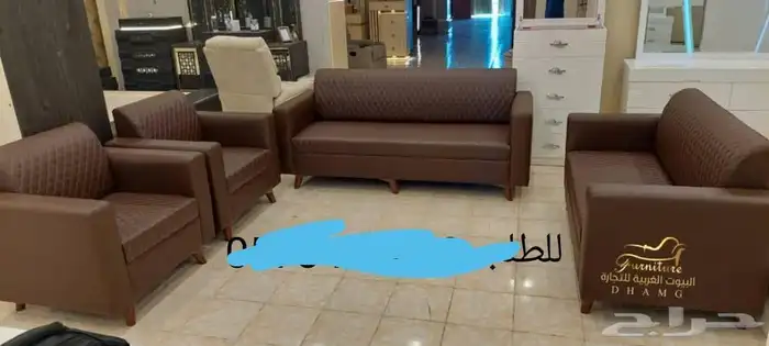 طقم كنب جلد مكتبي مودرن فخم و كنب انتظار 10