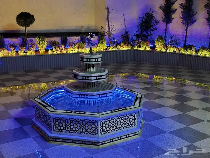 بحرات نوافير جلسات شاميه حجر حدائق 0