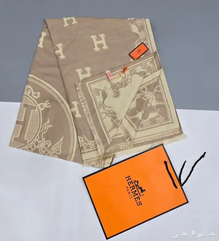 شالات ماستر كواليتي شنيل  بربري  لويس فيتون  فندي  هرمز 38