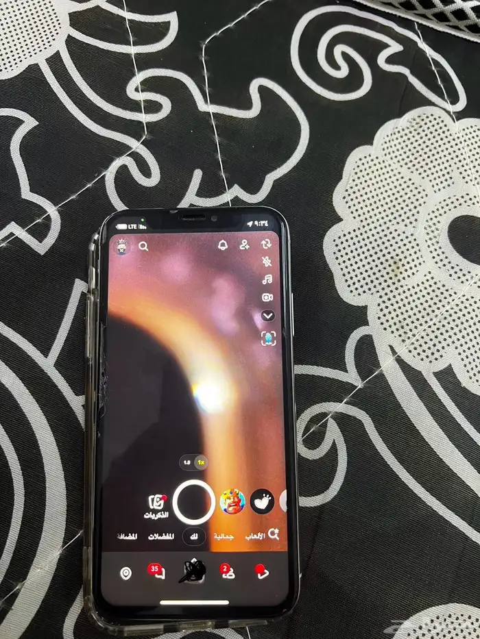 ايفون اكس لبيع 256 البطارية 74 0