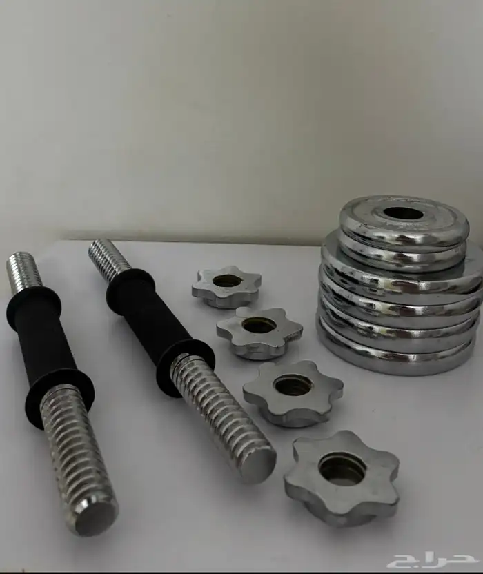 طقم أثقال (دمبل) قابل للتعديل   حالة ممتازة 0