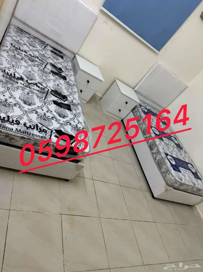 Double bed with mattress available brand new with best quali 3