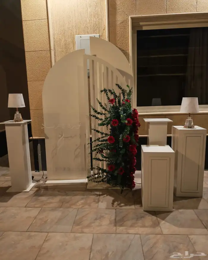 تنسيق حفلات ملكة مدخل استقبال طاولات طاولة شبكة طاولة خدمة 0