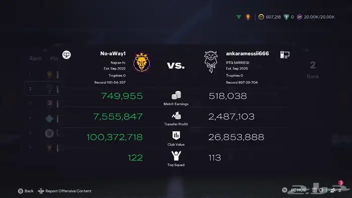 حساب fc26 فيفا مصنف 24 على العالم للبيع اعلى سومة 3