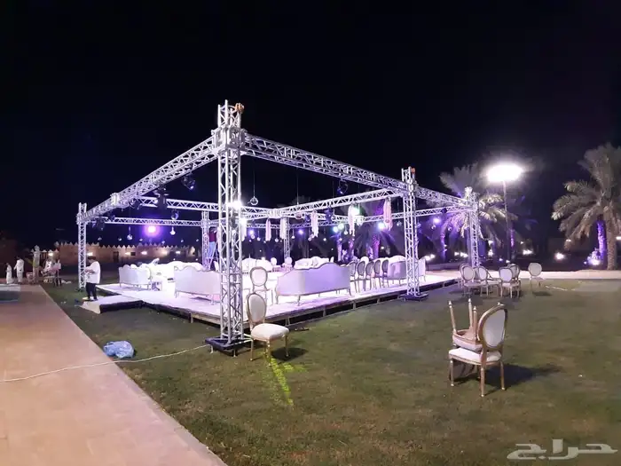 تنظيم حفلات وفتتحات تاجير شاشات مسارح خسب استيج المنيوم شرا 6