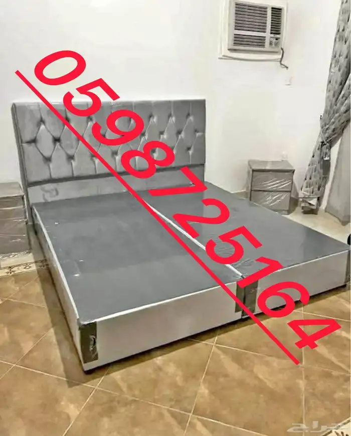 Double bed with mattress available brand new with best quali 6