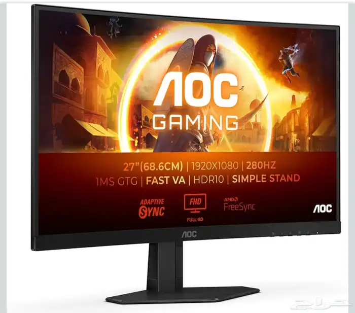 شاشه ألعاب aoc 280 هيرتز تدعم 120 سوني 0