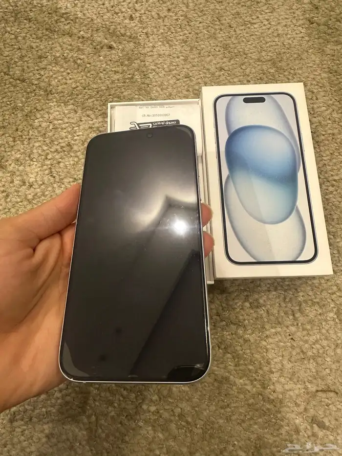 للبيع ايفون 15 بلس 128 جيجا اللون ابيض 2