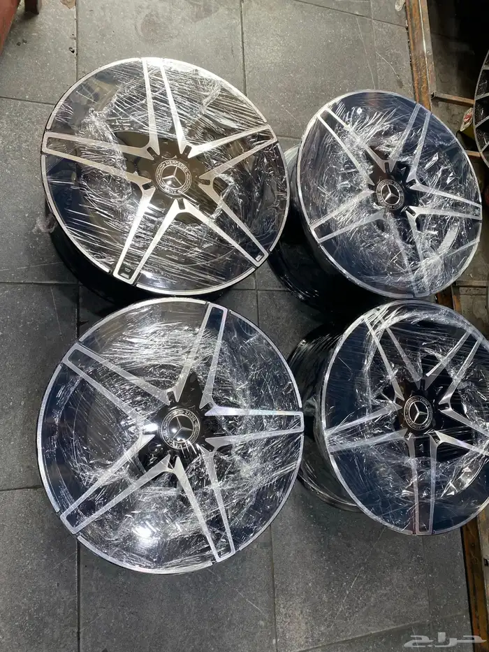 جنوط مرسدس c200 مقاس 18 مستعمل اصلي وكاله موديل 2023 مقاسين 3