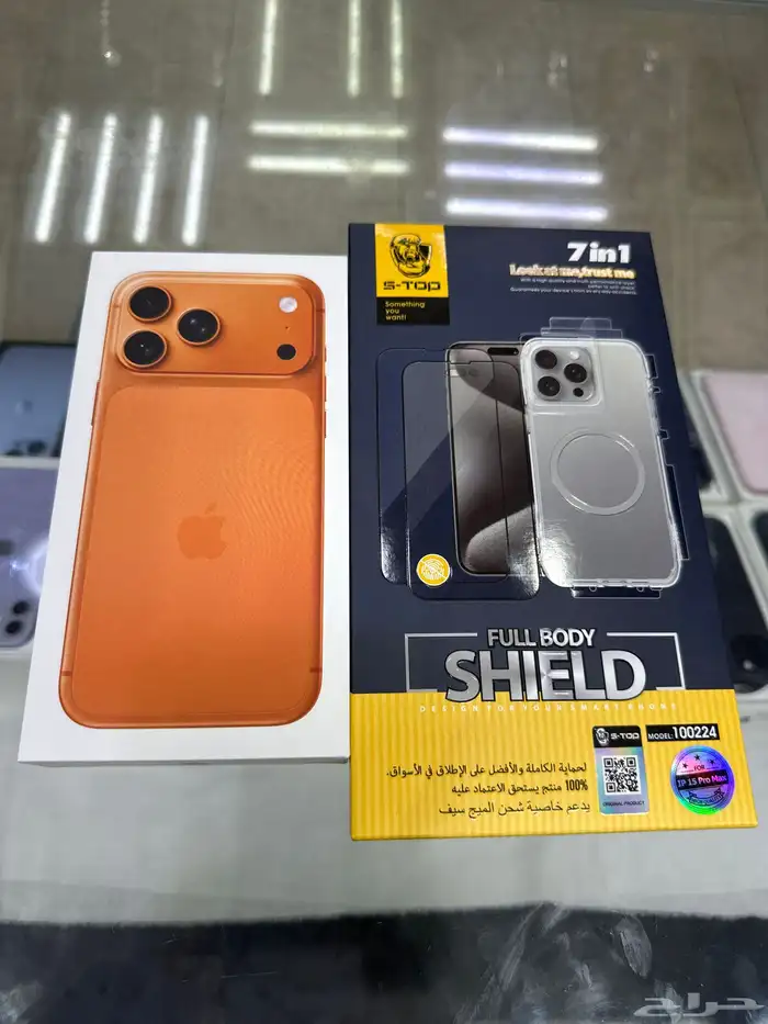 ايفون 17 برو مكس 256 جيجا جديد معاه بكج حمايه 0